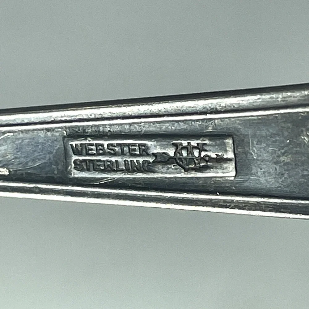 Webster Company Sterling Silver Ladle - Cream/Jelly Spoon - Art Deco Style 4.5